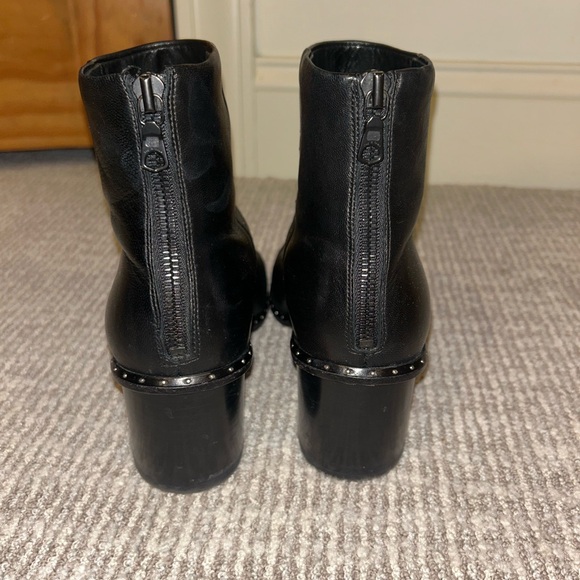 Rag & Bone black leather willow studded boots - Picture 2 of 6